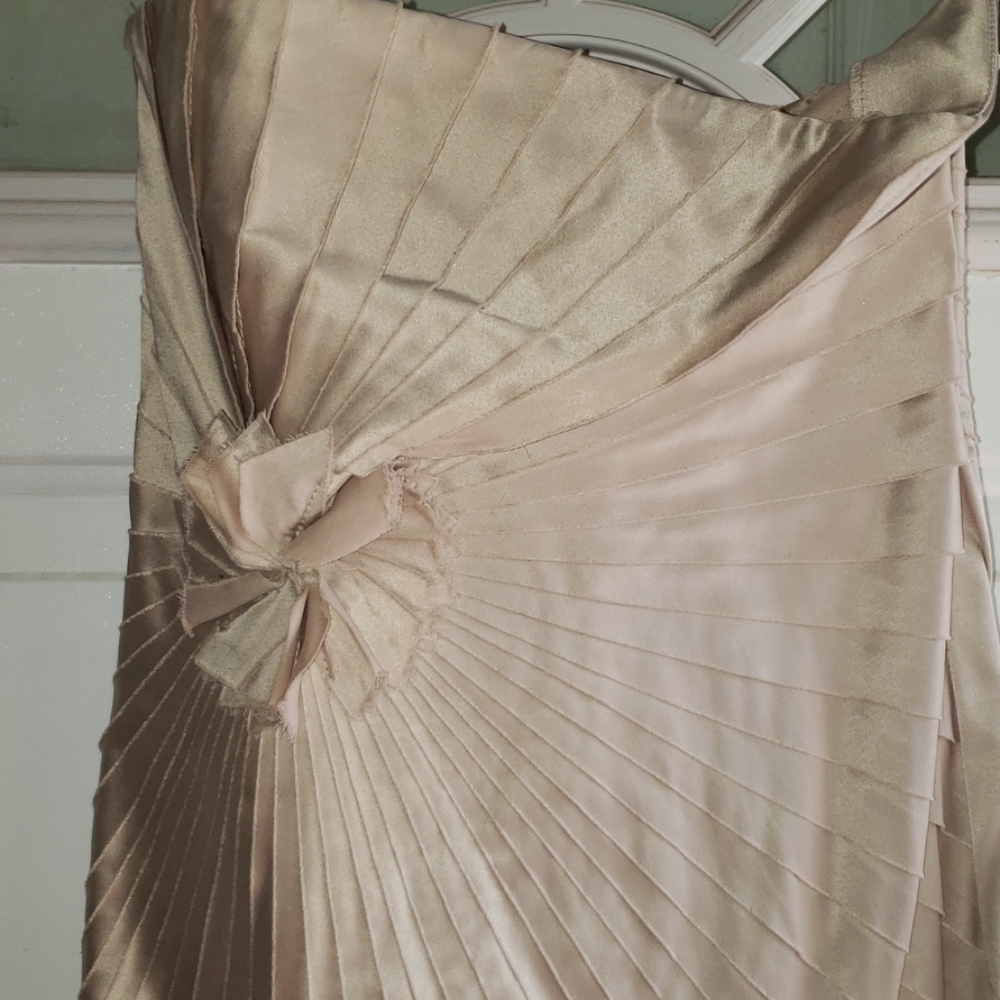 Short champagne color dress